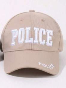 1pc Men's POLICE Embroidered Baseball Cap, Adjustable Outdoor Sports Sun Protection Casual Hat, Suitable For Spring/Autumn Travel, Beach, Party - Multicolor - View 5