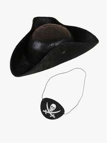 1pc Brown Faux Leather Funny Halloween Sailor Pirate Tricorne Hat, Caribbean Captain Hat Cosplay Accessory, Suitable For Party, Stage Performance, Costume, Masquerade - Multicolor - View 16