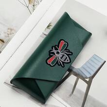 Vintage Handmade Glasses Box, Myopia Fashion Glasses Storage Box, High-End Elegant PU Leather Eyewear Case, All Seasons - Brown - View 6