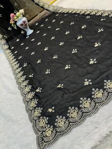 Georgette Traditional Saree, Cultural Wear For Women - Multicolor - View 4