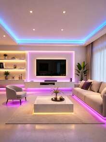 USB Light Strip With Remote Control, Can Be Used As Night Light/TV Backlight, Features Timer RGB Color Changing Function, Suitable For Bedroom, Holiday Decoration, Home Decor, Wall Decor, Halloween Christmas Party And Other Occasions. - Multicolor - View 7