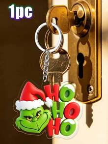 Splendor Greenie Christmas Transparent Acrylic Keychain, Decorative Hanging Pendant, Suitable For Backpacks And Handbags, Festival Gift - Multicolor - View 12
