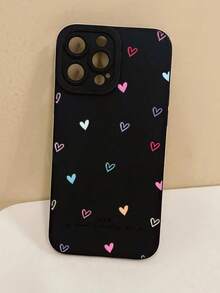 A Colorful Small Heart Personalized Angel Eye Full-Coverage Lens Anti-Drop TPU Phone Case Compatible With Iphone 16 15 14 13 12 11promax Series - Multicolor - View 2