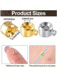 Stopper Beads & Bead Caps For Handmade Bracelets, Necklaces, Earrings, Keychains, Anklets, Crimp Beads For DIY Jewelry Making - Cylindrical - View 8