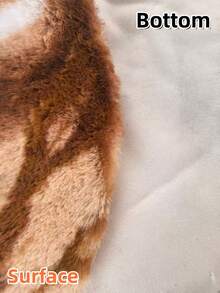 1pc Autumn/Winter Faux Rabbit Fur Design Decorative Rug Mat - Luxury Decorative, Plush Feel Rug, Decorative Carpet, Bedroom Decor, Small Rug, Carpet, Home Decor, Living Room Rug, Living Room Small Rug, Bedroom Rug, Living Room Home Decor, Outdoor Rug, Washable Rug - A - View 11