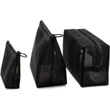 3/1pc Minimalist Makeup Bag - Lightweight, Durable, Zippered Travel Storage Bag, With Fixed Shoulder Strap Multifunctional Portable Mesh Transparent Toiletry Bag, Simple Storage Bag With Zipper - Multicolor - View 1