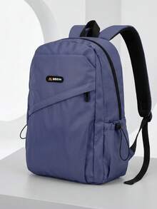 Men's Large Capacity Casual Backpack, School Bag For Middle School, High School And College Students, Daily Commute Laptop Bag, Outdoor Travel Backpack, Multi-Pocket Zipper Closure Multifunctional Storage Bag, Multiple Colors Available, Collegiate Style - A - View 15