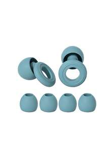 Comfortable Reusable Silicone Earplugs, Noise Reduction Hearing Protection Ear Plugs, Lightweight Soft Earplugs For Sleeping Snoring Office Work Airplane Travel - Multicolor - View 8