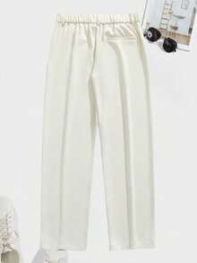 Men's Business Minimalist Button Pocket Dress Pants For Office - Khaki - View 6