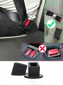1/2/5pcs Silicone Seat Belt Buckle Holder, Keeps Buckle Upright For Easy Access, Fits Most Car Seat Belt Buckles - Multicolor - View 5