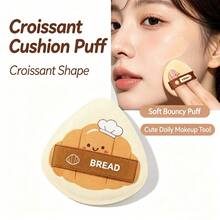 HERORANGE Baking Series Cushion Puff, Unique Cookie Shape, Wet‑Dry Dual‑Use, Minimizes Powder Waste, Soft Comfortable Sponge For Foundation And Setting Powder Makeup - Multicolor - View 8