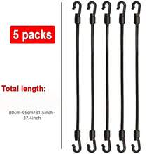 1/5pcs Heavy-Duty Elastic Ropes With Hooks And Tension Straps-Adjustable Multifunctional Straps, Suitable For Home, Travel And Camping Equipment, Durable, Plastic Material, Windproof Folding Design, Suitable For Bicycles/Motorcycles - A - View 6