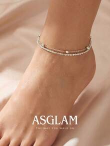 1pc Modern Double Layer Women's Bracelet, Suitable For Daily Wear, Party, Birthday, Anniversary Jewelry Gift - Style 9 - View 5