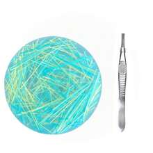 1Pc Round Tactile Relaxation Stone, Adult Desktop Focus Accessory With Tweezers, Smooth Handheld Stress Relief Tool For Office And Home - Multicolor - View 10