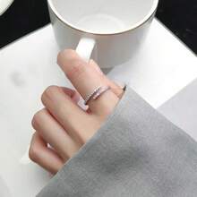 18KGP CZ Ring, Copper Plated Gold, Hypoallergenic, Women's Style, 1 Piece - Gold - View 8