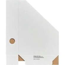 LANDRÉ - Raccoglitore formato A4, in cartone resistente, 7 cm di larghezza, 5 pezzi, colore: Bianco - 7 cm - Visualizzare 7