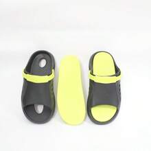 Men Slippers - Black and Green - View 5