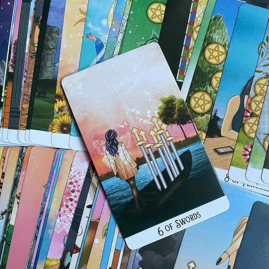 Permainan Tarot Jiwa Mistik 78 Kartu Permainan Pesta Halloween Permainan Penting, Cocok Untuk Keluarga, Pertemuan Teman, Malam Permainan, Pesta, Perjalanan, Dan Berkemah Permainan Bertempo Cepat - Tarot Jiwa Mistik - View 1