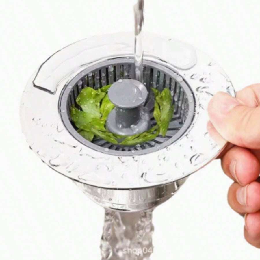 1/2/4Pcs Kitchen Sink Drain Strainer And Stopper Combo, 3-In-1 Stainless Steel Pop Up Sink Stopper And Drain Strainer, For Standard Drains, Ideal Kitchen Sink Protector,Floor Drain Cover, Modern Kitchenware,Kitchen Organizer