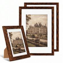 Mosearon 1pc Vintage Wooden Picture Frame A5 Picture Frame, 30x40 Cm Photo Frame, A4 Poster Frame, Vintage Photo Decor, A Gift For Friends, Made Of Particleboard And Shatterproof Acrylic, Perfect For Home Decor, Vintage Picture Frame Gift - Retro Photo Frames - View 1