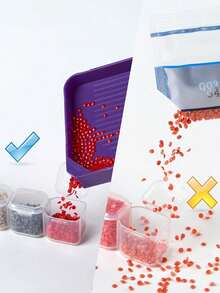 6pcs Diamond Painting Tray, Diamond Art Bead Storage Box, DIY Handicraft Tool Accessories Set - A - View 5