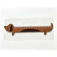 1pc Cute Cartoon Animal Wooden Ruler 15cm, Panda Giraffe Cat Shark Dog Shaped Measuring Ruler, Cute Student Drawing Ruler, Back To School Stationery Gift, Suitable For Children - Animal Ruler - View 7