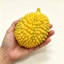 Crunchy Durian Squishy Fidget Squeeze Toy, Unique Spiky‑Textured Fruit Shaped Hand Toy, Novelty Realistic Durian Design Handheld Entertainment Toy, Creative Interesting Party Favor Desktop Decor, Funny Novelty Sensory Hand Play Toy For Daily - Multicolor - View 12