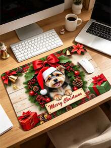 1PC Christmas Element Welcome Mat, Diatomite Absorbent Small Rug, Non‑Slip Floor Mat For Stove Coffee Machine Water Bar Counter, Christmas Halloween Home Decor, Indoor Outdoor Doormat For Front Door Kitchen Area - Multicolor - View 13