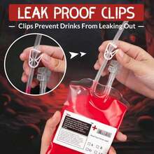 1/10/20pcs Halloween Blood Bag Drink Pouches, Reusable IV Blood Bag Containers, Suitable For Vampire, Nurse, Medical, Halloween, Doctor Nurse Graduation - Multicolor - View 4