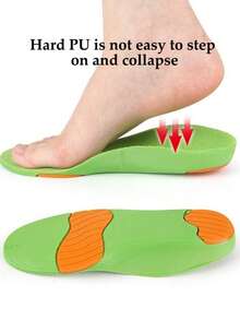 1 Pair Green Arch Support Full Length Breathable Non-Stuffy Resilient Anti-Torsion Sports Outdoor Insoles - Green - View 3