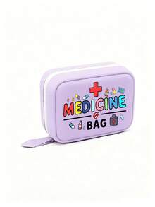 Pill Storage Box Set, MEDICINE BAG Print, 7-Day Twice Daily Large Capacity Pill Organizer, 14 Colorful Compartments, Reusable Travel Medicine Storage Bag, Suitable For Small Daily Items, Ideal For Health-Conscious And On-The-Go Users, Essential Medical Accessory - Multicolor - View 14