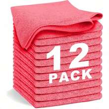 Microfiber Washcloths Towel And Face Cloths Pack Of 24/4/8/12, 12" X 12" Highly Absorbent And Soft Face Towels Wash Cloths For Bathroom, Gym, Hotel And Spa, Fast Drying Multi-Purpose Cleaning Cloth - Multicolor - View 14