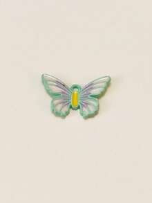2-10pcs Random Colorful Dopamine Color Palette Oil Drop Spray Paint Butterfly Pendant Charms, Suitable For DIY Necklace, Bracelet, Keychain, Bag Chain - Butterfly - View 17