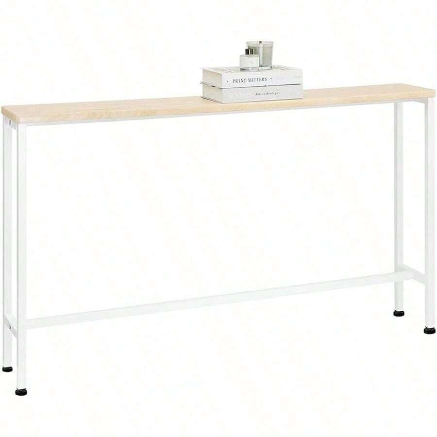 Konsolentisch schmal 120x80x20cm für Flur - Helles Holz - Übersicht 1