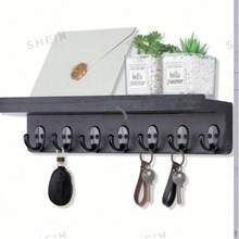 Wooden Storage Hooks, Convenient For Hanging And Easy To Access - 7 Hooks - View 1