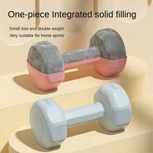 1pc/2pcs Cement Hex Dumbbells, Anti‑Roll Structure, Non‑Slip Handles, [1kg/2kg/3kg], Random Color Delivery, Assist In Arm Shaping And Muscle Strength Improvement, Suitable For‑Home Workouts, Indoor Strength Training, Fitness Rehabilitation Exercises - Random Color - View 6