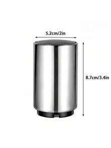 1/2pcs Automatic Bottle Opener, Stainless Steel Press-Type Soda Cap Opening Tool, Grips Without Damaging Bottle Caps, Portable Opening Tool, Suitable For Bar, Home, Picnic, Camping Accessories - Silver - View 6