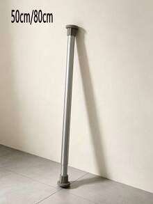 1件 50cm/70cm/90cm 可調節不鏽鋼衣櫃桿，伸縮式浴室毛巾桿、衣架、窗簾桿、衣櫥掛桿、伸縮式浴簾桿、陽台桿－無需鑽孔，適用於窗簾、門和臥室衣物 - 彩色 - 查看 12