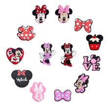Disney 13pcs Minnie Mouse Series Clogs Shoe Charms, Soft Rubber Drip Molded Clogs Shoe Accessories - Multicolor - View 3