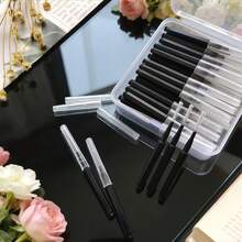 50/100pcs Mini Toothbrush Gap Brush With Storage Box, Push-Pull Toothbrush, Suitable For Travel, Business Trip, Outdoor, Portable, Back To School, Halloween, Christmas - Multicolor - View 8