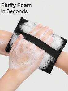 2/1pc Sikat Mandi Eksfoliasi Dalam Andom, Spons Eksfoliasi Kulit Kasar, Penghilang Sel Kulit Mati, Bantalan Scrub Tubuh Dua Sisi, Kain Cuci Mandi Unisex - View 5
