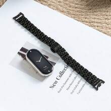 適用於 Mi Smart Watch Band 8/9/10 的金屬手環錶帶，附鏈條拆卸工具，相容於 Watch Band 10，男女適用禮物 - 適用於 Mi Band 10 - 查看 16