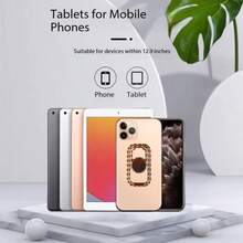 Portable Phone Ring Holder Foldable Aluminum Alloy Phone Stand Desktop Folding Finger Ring Adhesive Back Mount 360° Rotating Magic Lift For Live Streaming And Photography - Multicolor - View 5