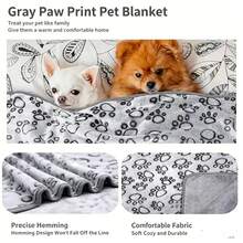 1pc Paw Print Square Pet Blanket, Lightweight And Comfortable, Suitable For Small/Medium/Large Pets, All Seasons - S(40-60cm) - View 4