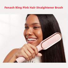 LUYAO Sikat Rambut Lurus Ring Pink, Sisir Gigi Terintegrasi, Penjepit Pelurus, Pemanasan Cepat 20 Detik, 5 Pengaturan Suhu, Anti-Luka Bakar, Cocok Untuk Salon Profesional Dan Penggunaan di Rumah - Berwarna merah muda - View 11
