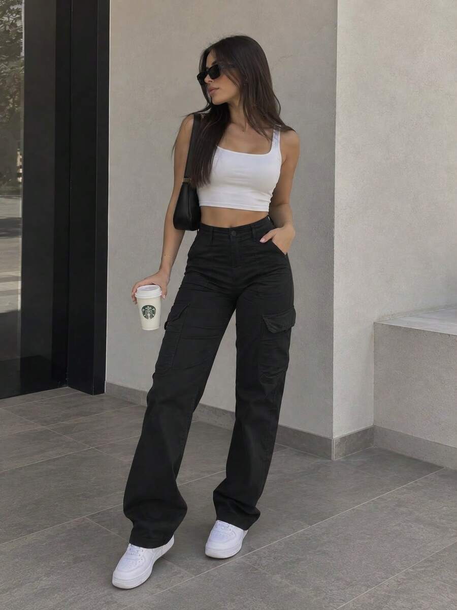 Women Pants - Black - View 1