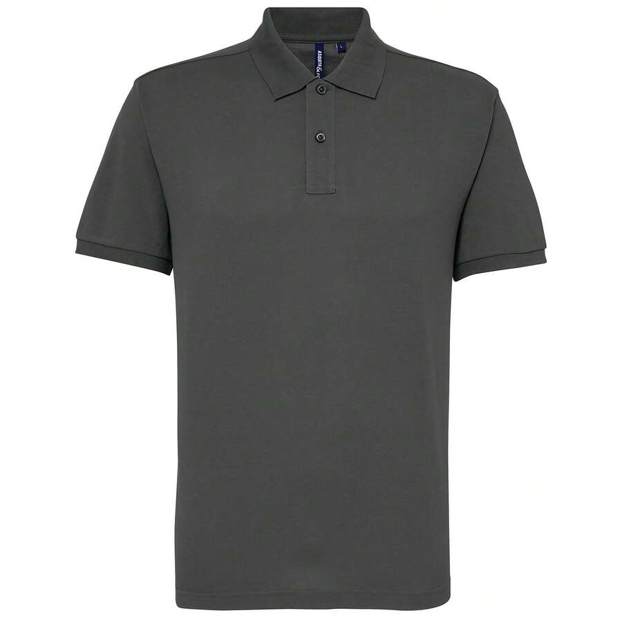 Roly Asquith & Fox Mens Short Sleeve Performance Blend Polo Shirt - Charcoal - View 1
