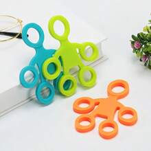 Silicone Five‑Loop Finger Stretcher 1PC Hand Grip Exerciser Resistance Band Multicolor For Hand Rehabilitation Finger Muscle Workout Training - Multicolor - View 3
