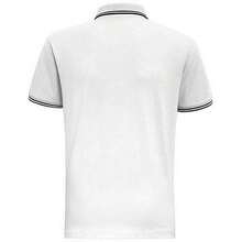 Roly Asquith & Fox Mens Classic Fit Tipped Polo Shirt - White/ Black - View 2