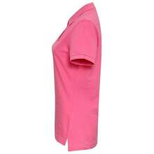 Roly Asquith & Fox Womens/Ladies Plain Basic Short Sleeve Polo Shirt/Top - Pink Carnation - View 2